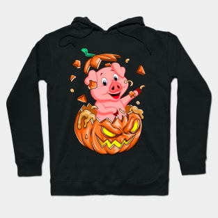 Pig In The Pumpkin tshirt halloween costume funny gift t-shirt Hoodie